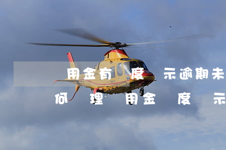 備用金有額度顯示逾期未結(jié)清，如何處理備用金額度顯示逾期未結(jié)清的情況？